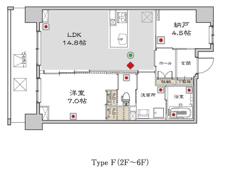 グランドマスト西ヶ原 間取図