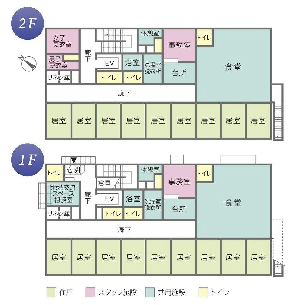 グループホームつどい「井野原」 間取図