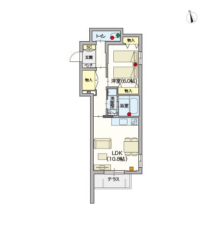 ヘーベルVillage千駄ヶ谷 間取図