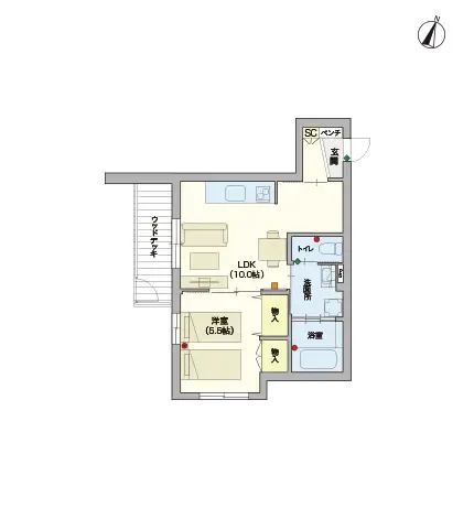 ヘーベルVillage大井5丁目 間取図