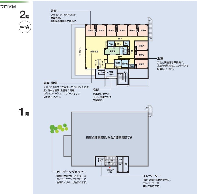 ニチイケアセンター樽町 間取図