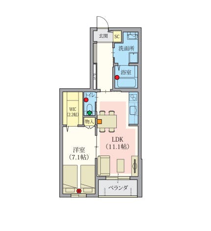 ヘーベルVillage久我山 間取図