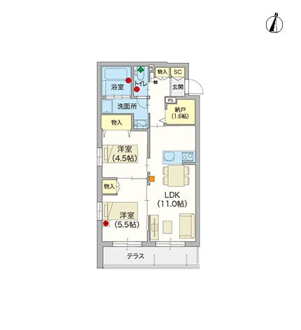 ヘーベルVillage御嶽山 間取図