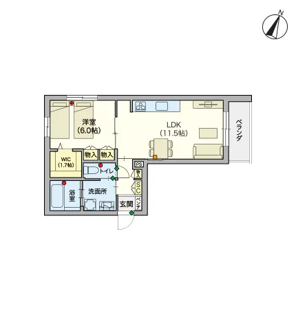 ヘーベルVillage東高円寺 間取図