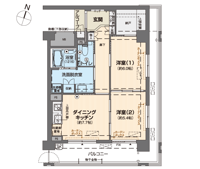 ベルパージュ奈良あやめ池シニアレジデンス 間取図