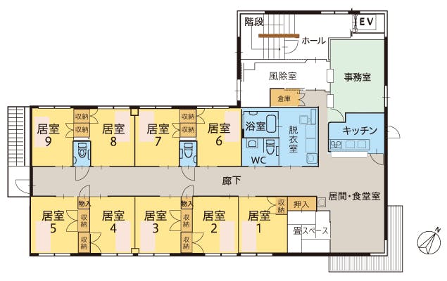 ツクイたまプラーザグループホーム 間取図
