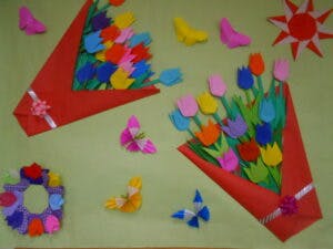 ニチイケアセンター花園 壁画づくり