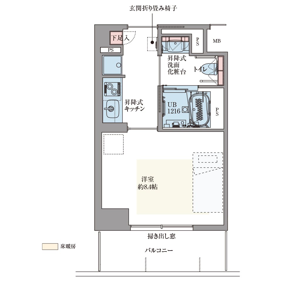 グッドタイムリビング嵯峨有栖川アネックス 間取図
