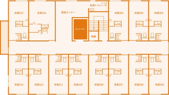 一家団蘭あさひ 間取図