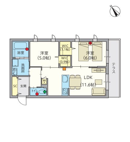 ヘーベルVillage湘南鵠沼 間取図