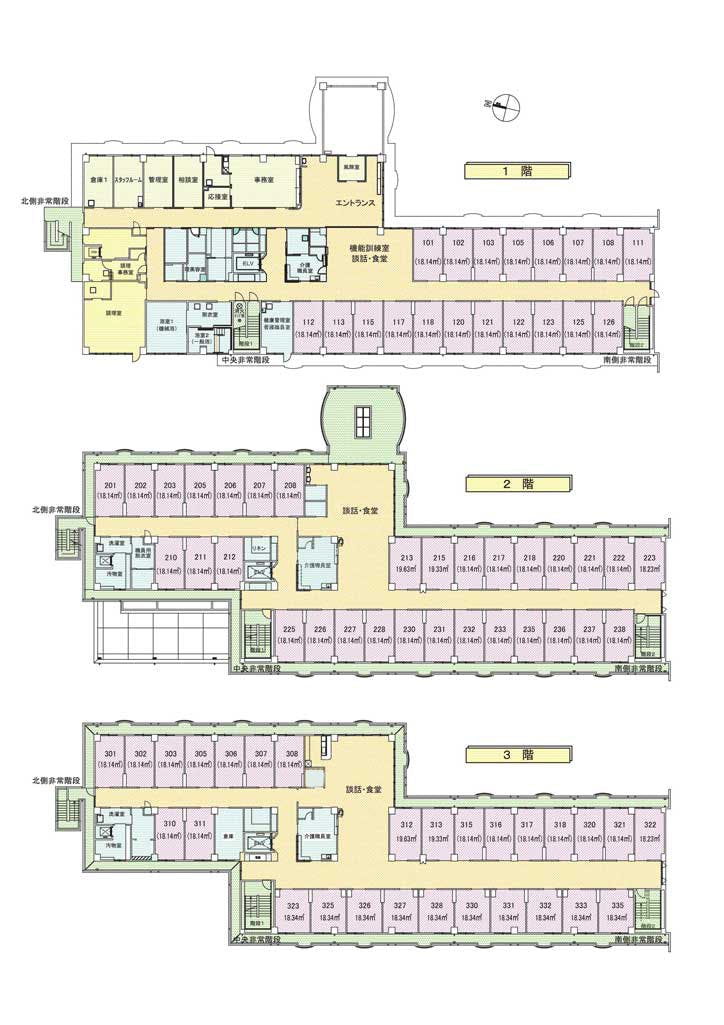 介護付有料老人ホーム ハルトリーゲル松戸 間取図