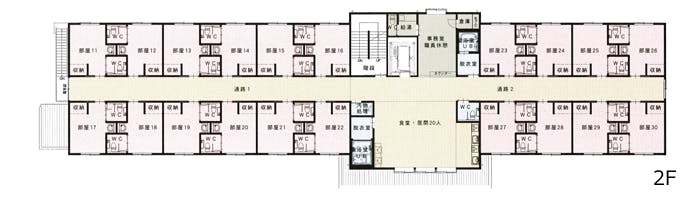サービス付き高齢者向け住宅はなき 間取図