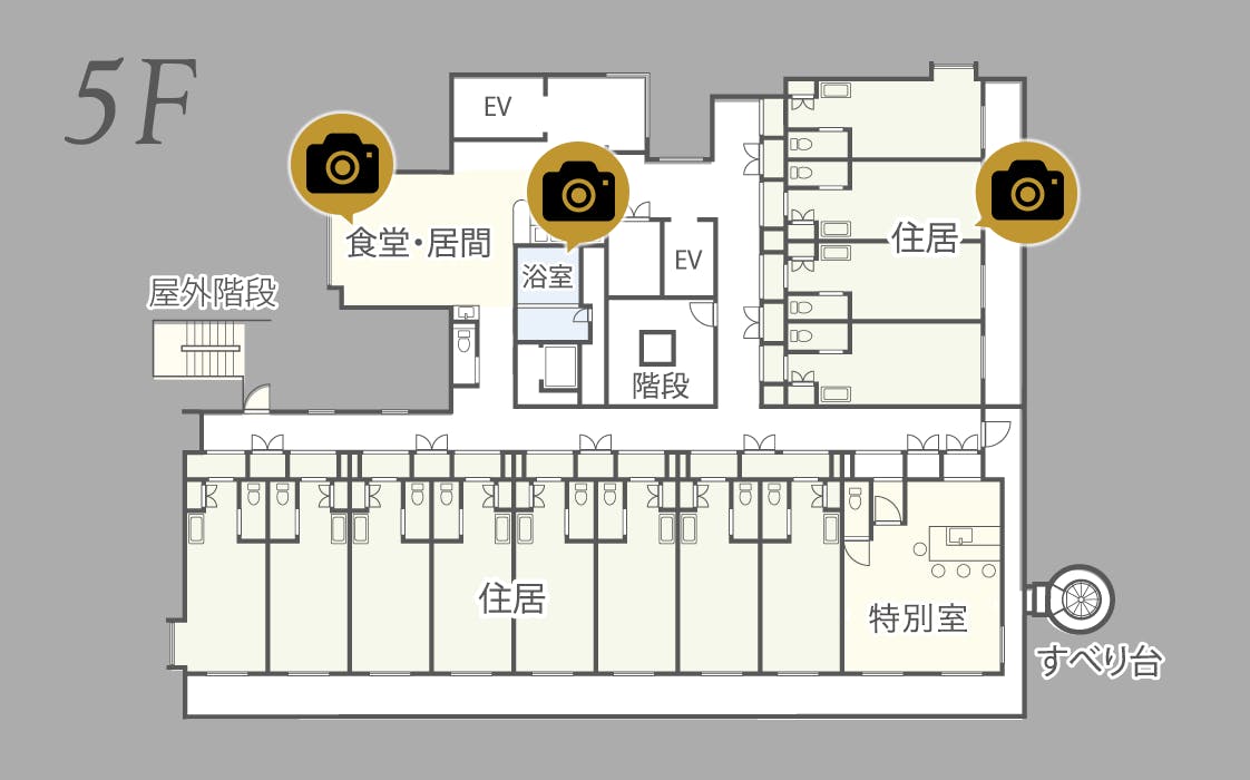 介護付き有料老人ホームLe MONDO 間取図