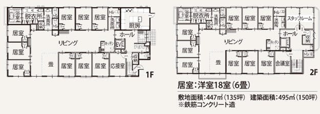 グループホームなごみの家 間取図
