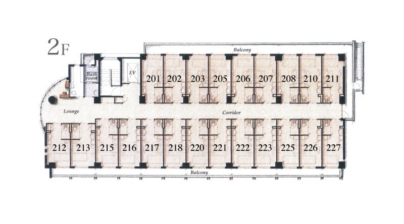 介護付有料老人ホーム 白寿園 ヴィラフォーレ荻窪 間取図