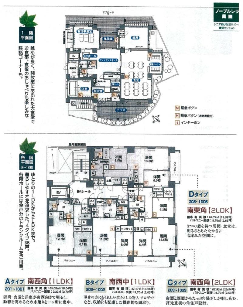 ノーブルレラ桑園 間取図