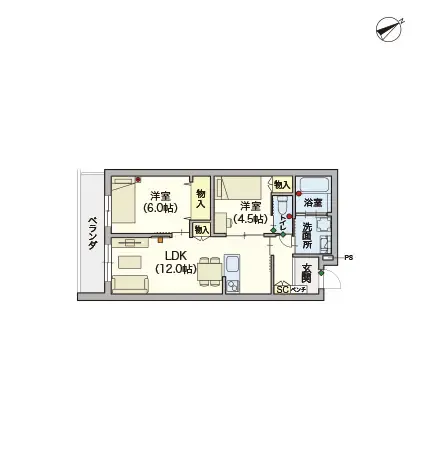 ヘーベルVillage本蓮沼 間取図