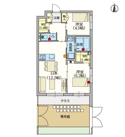 ヘーベルVillage世田谷桜丘 間取図