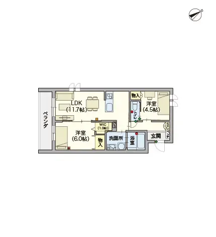 ヘーベルVillage本蓮沼 間取図
