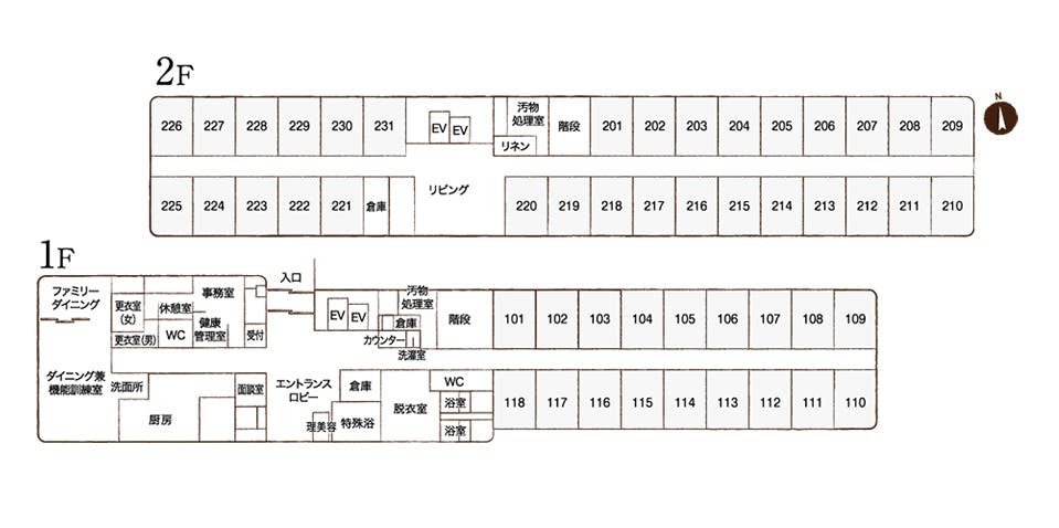 はなことばプラス練馬中村 間取図