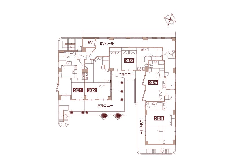 ロングライフ・クイーンズ塩屋 間取図