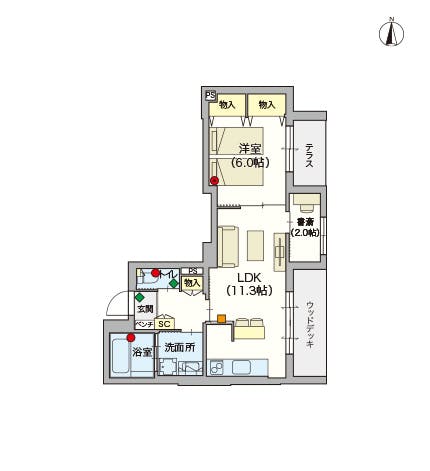 ヘーベルVillage下高井戸 間取図