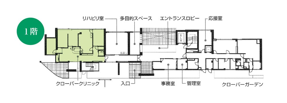 介護付有料老人ホーム クローバーガーデン 間取図