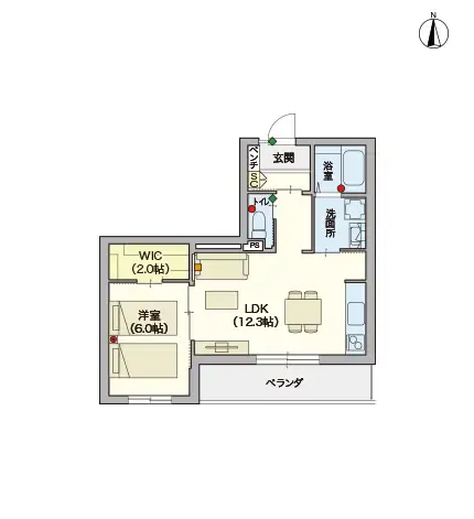 ヘーベルVillage南浦和根岸 間取図