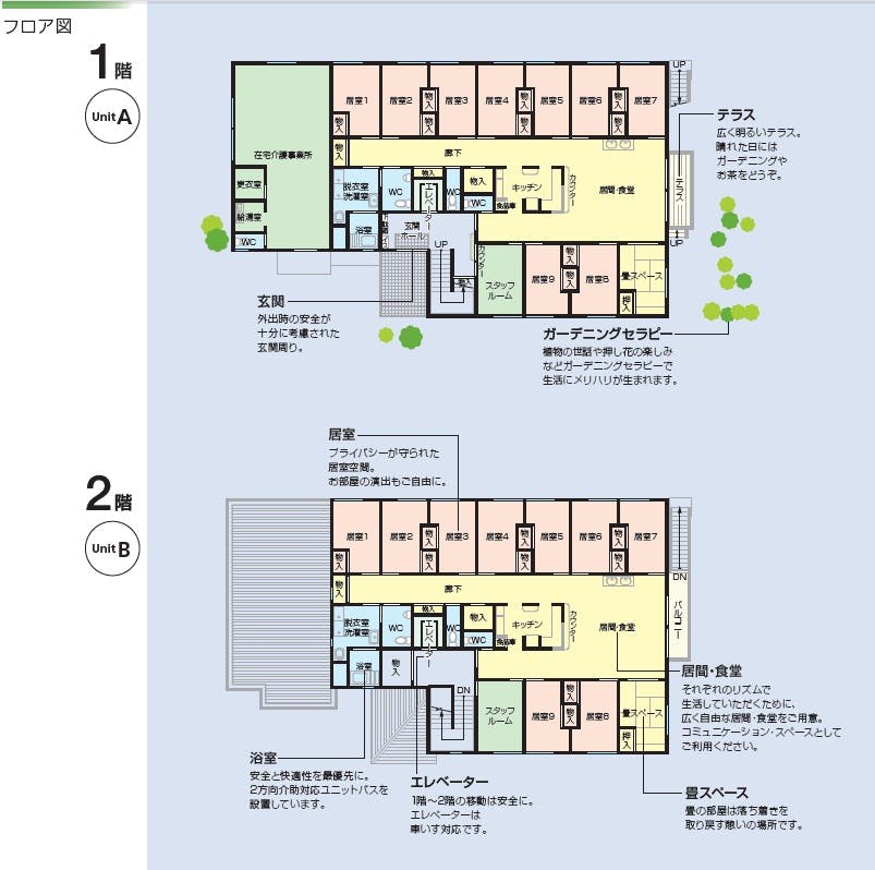 ニチイケアセンター長原 間取図