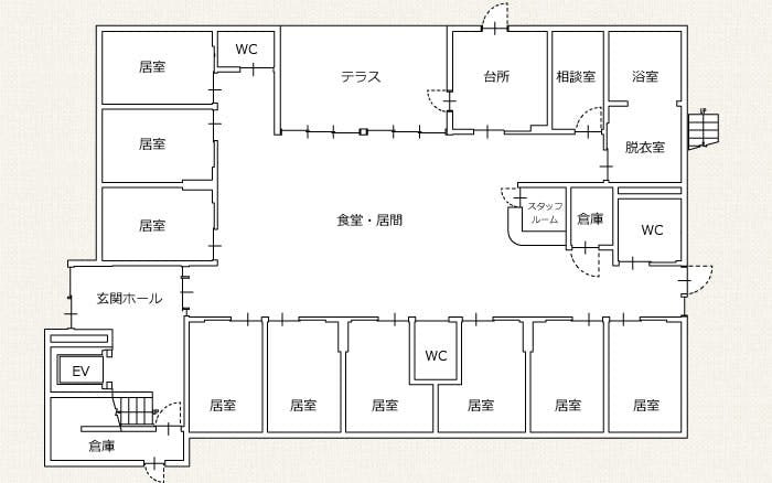 グループホーム東神田の里 間取図
