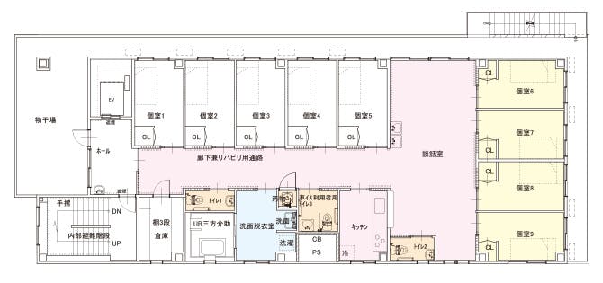 グループホーム フレンド筆ケ崎 間取図