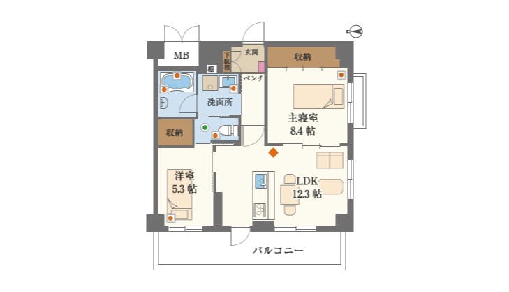 グランドマスト北鎌倉 間取図