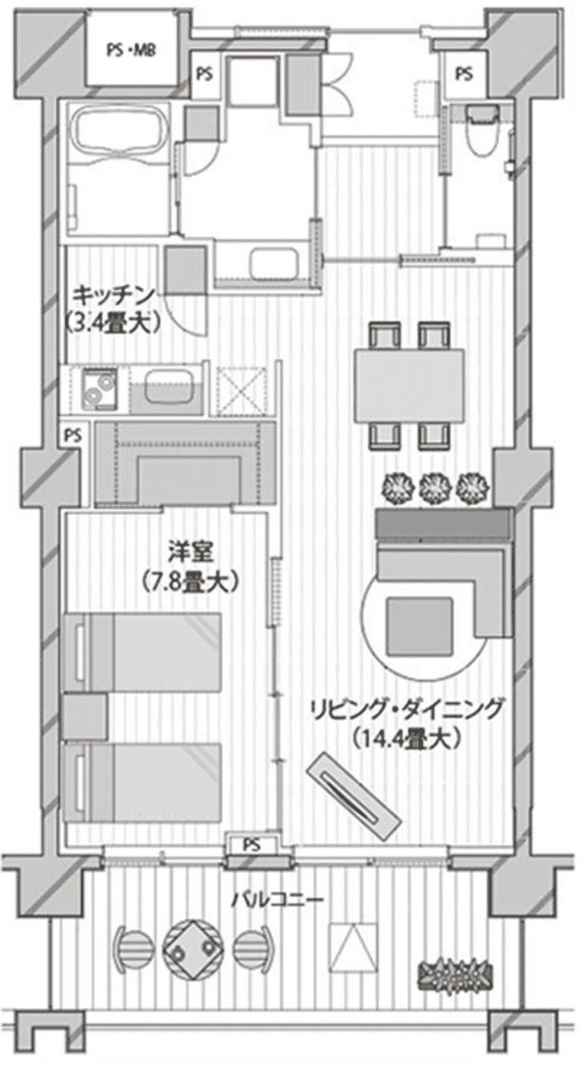 グランクレールセンター南 間取図