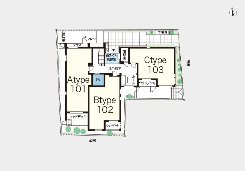 へーベルVillage府中若松 間取図
