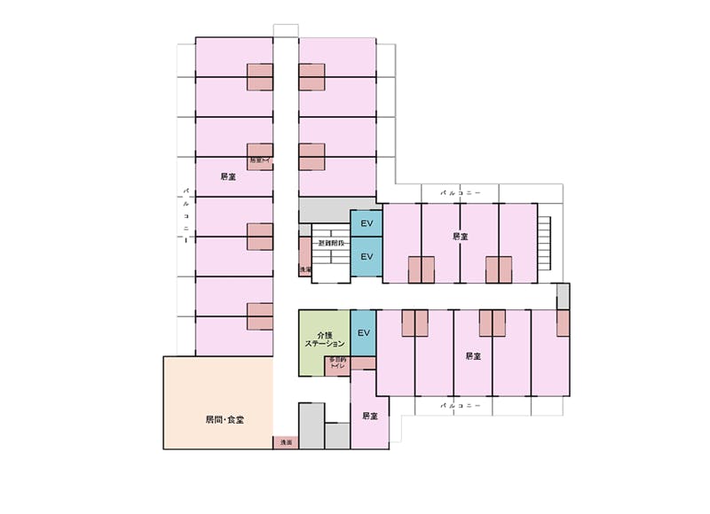 まつえ明生苑 間取図