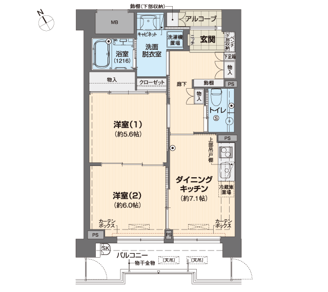 ベルパージュ大阪帝塚山 間取図