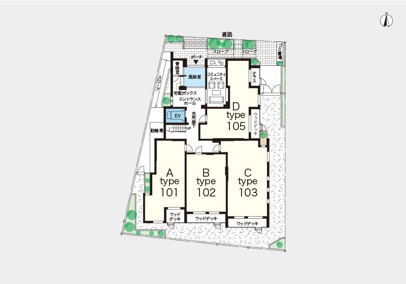 ヘーベルVillage下高井戸 間取図