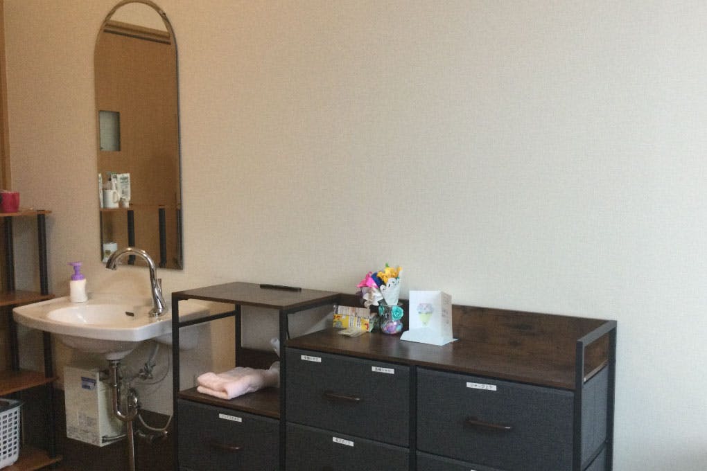 北杜の憩 洗面エリア