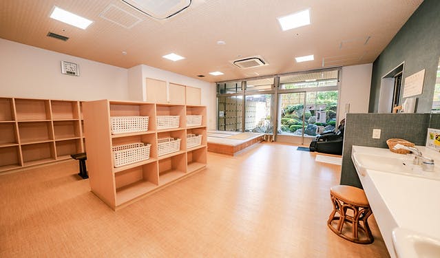 蓮田オークプラザ駅前温泉館 脱衣所