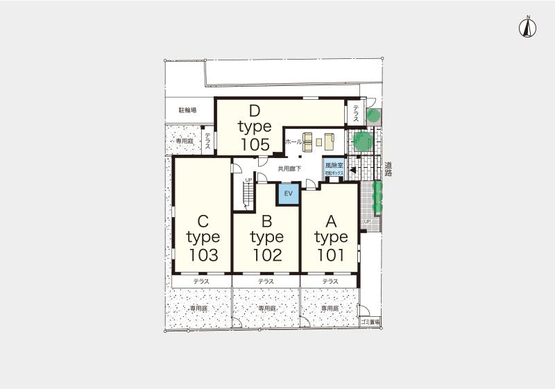 ヘーベルVillage大和 間取図