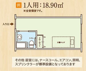 ココファン鶴橋 間取図