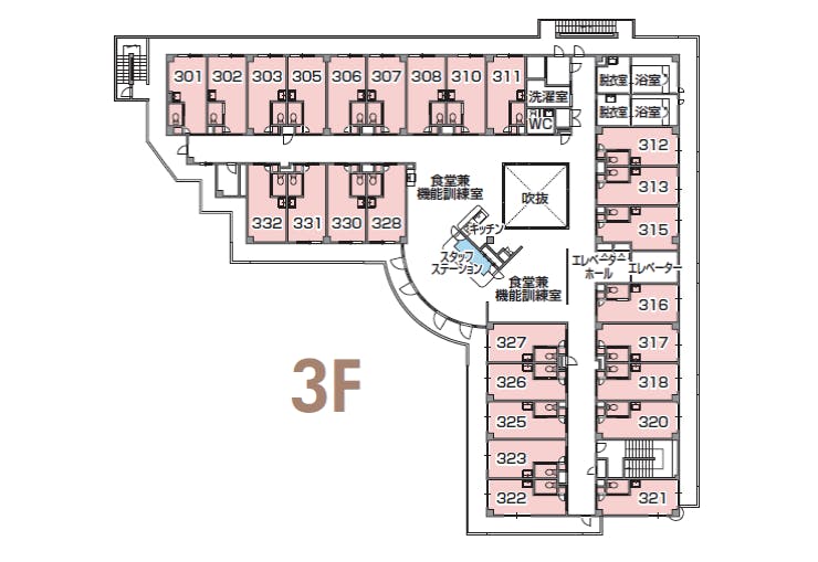 チャーム尼崎東園田 間取図