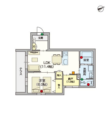 へーベルVillage市川 間取図