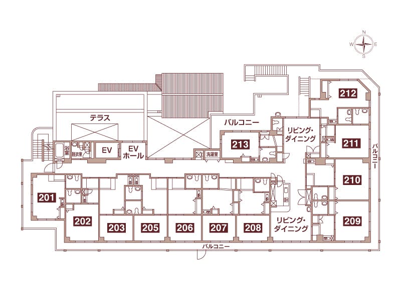 ロングライフ成城 間取図
