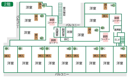 サービス付き高齢者住宅みのる 間取図