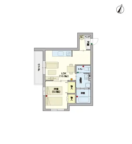ヘーベルVillage大井5丁目 間取図