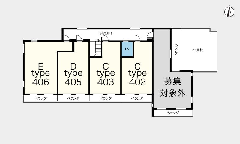 ヘーベルVillage武蔵新城Ⅱ 間取図