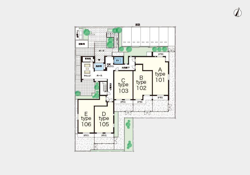 ヘーベルVillage湘南台Ⅱ 間取図