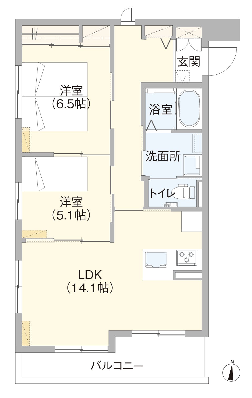 グランドマスト浜田山 間取図