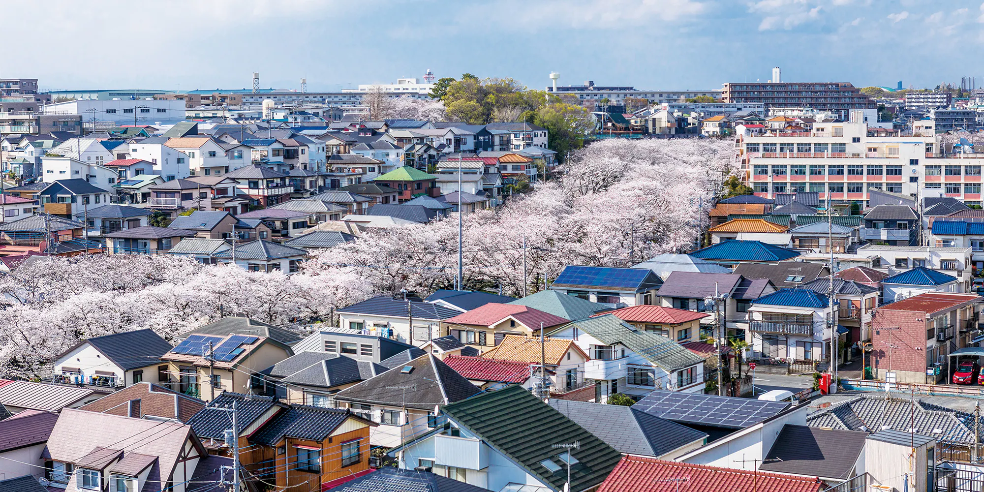 ガーデンテラス大和桜が丘 屋上からの眺め